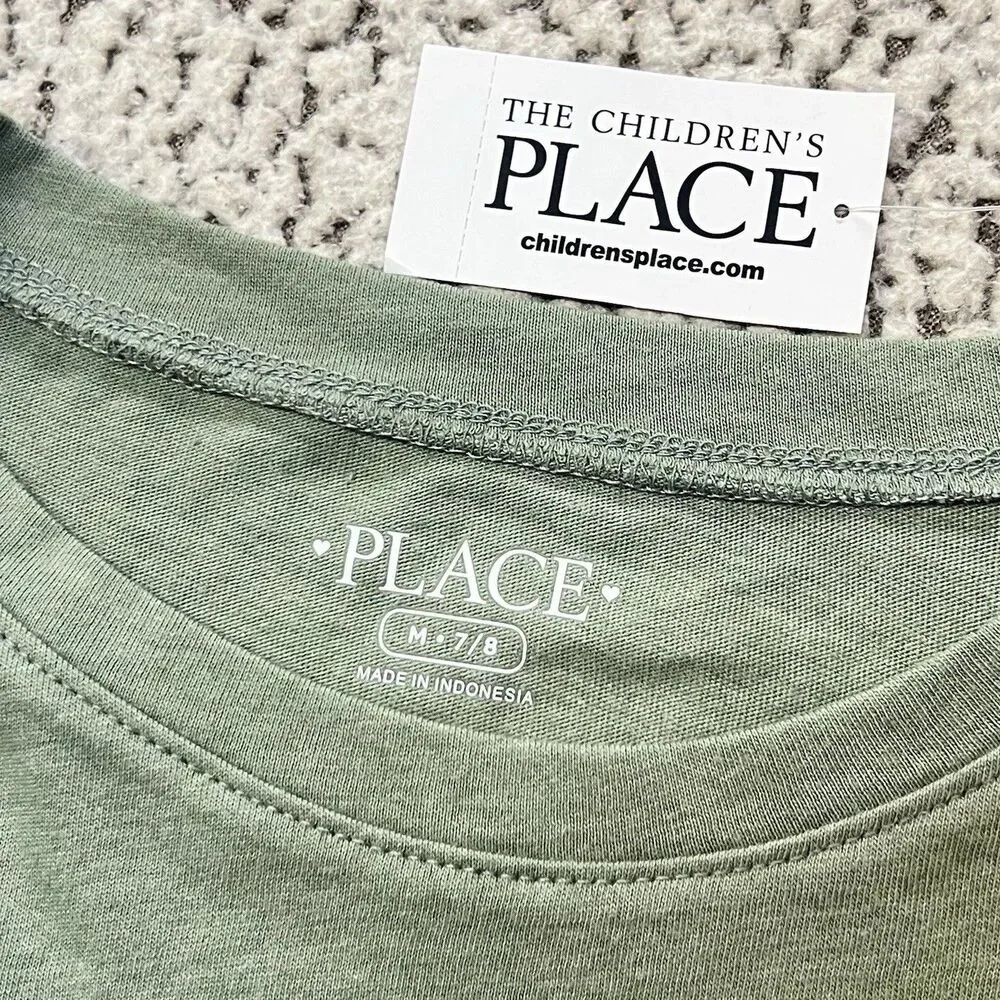 Childrens Place Girls Medium 7-8 Top Green Camo Shirt Manhattan New York NYC #12
